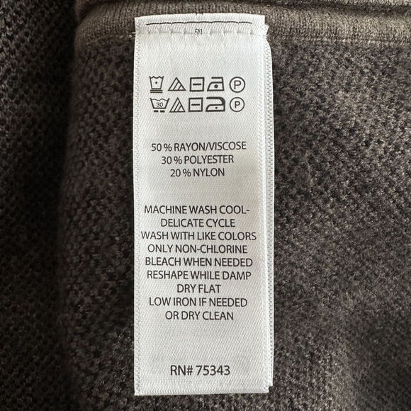 Tahari Camo Print Hooded Zip Up Poncho‎ Cape Sweater Jacket Plus Size X/1X Boho - Picture 7 of 12